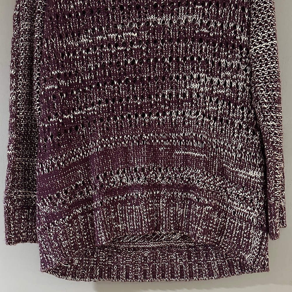 Narciso Rodriguez Marled Knit Sweater – Burgundy & White Textured Pullover | NWT - Picture 10 of 10